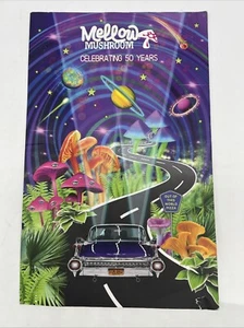 Menú de restaurante de pizza Mellow Mushroom de la década de 1990 que celebra los 50 años de Atlanta - Imagen 1 de 5