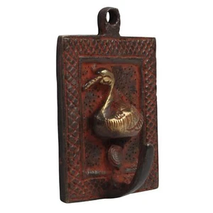 Gancio per vestiti Cigno Ottone rosso - Picture 1 of 2