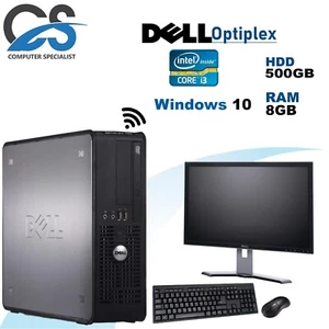 Windows 10 Completo Dell Ordenador de Escritorio Juego PC Intel i3 8GB RAM 500GB - Imagen 1 de 1