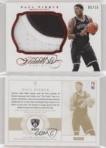 2013-14 Panini Flawless Patch Ruby /15 Paul Pierce #57 Patch HOF