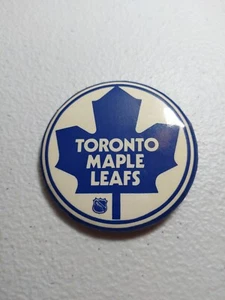 VTG 1960 Pin Back Button NHL Hockey Toronto Maple Leafs MFT Winona MN Made USA ¿ - Picture 1 of 2