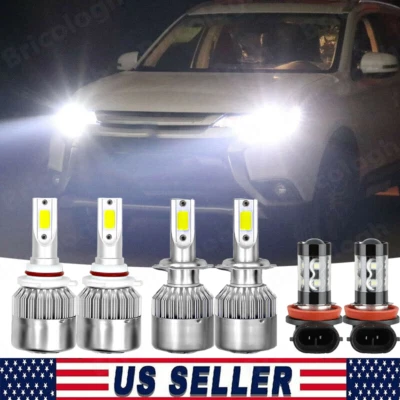 Combo 6X Faros LED + Bombillas Antiniebla Combo para Mitsubishi Outlander 2014-2020 Foto 1 de 4