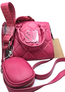 BRANDY NEW- Steve Madden FUSHIA BBABI Guitar Strap Crossbody Bag - Picture 1 of 6