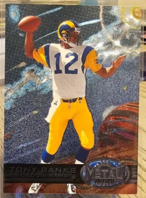 1997 Skybox Metal Universe Tony Banks #7 Rams - Image 1 of 2