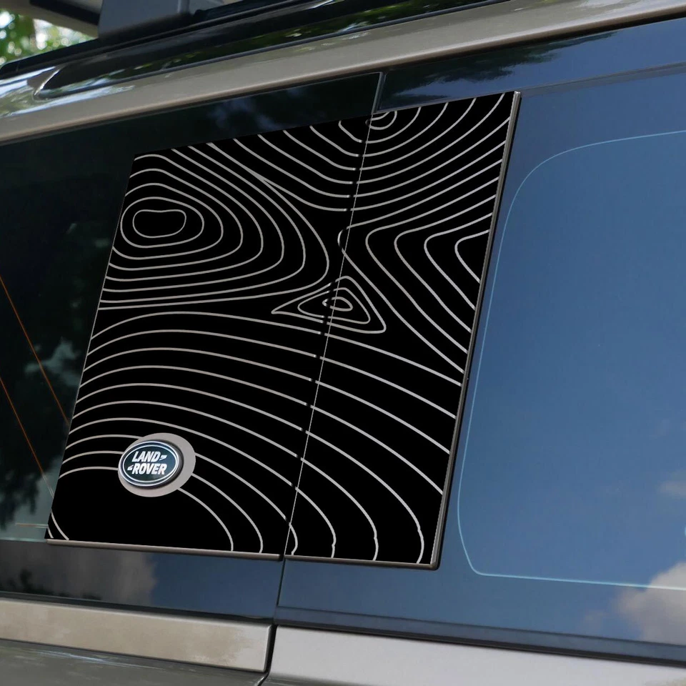 New Land Rover Defender 110 Matte Black Side Panel Vinyl Sticker Decal - Image 1 of 4