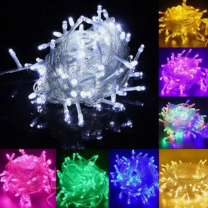 100-500 LED Fairy String Lights Christmas Tree Wedding Xmas Party Outdoor Decor - Picture 1 of 41