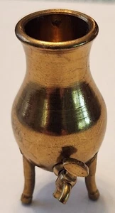 BRASS URN -- DOLLHOUSE MINIATURE -- 2" x 1-1/2" - Picture 1 of 1