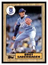 1987 Topps #140 BRET SABERHAGEN Kansas City Royals