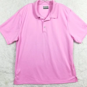 PGA Tour Hombres Golf Polo Rosa Manga Corta Camiseta Calce Clásico Ropa Deportiva XL - Imagen 1 de 10