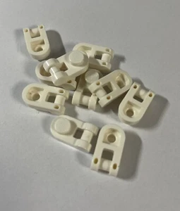 LEGO 10 x Plate, Round 1 x 1 with Bar Handle Weiß White Weiss 26047 new - Picture 1 of 1