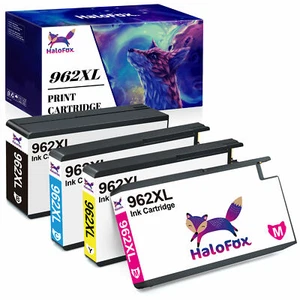 Wkłady atramentowe 4Pk 962XL do HP 962 OfficeJet 9010 9015 9016 9018 9020 9025 9028 - Zdjęcie 1 z 5