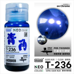 [US] modo NEO Expert's Choice Color Lacquer Paint T-236 Ultra Clear BLUE (30ml) - Picture 1 of 1