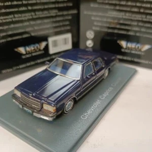NEO 1:87 Resin car model Chevrolet Caprice Classic blue - Picture 1 of 5