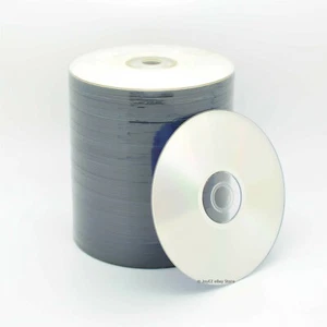 100 Stück 16x Silber Tintenstrahl bedruckbare Rohling DVD-R DVDR Disc Medien 4,7GB - Bild 1 von 2