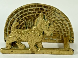 Vintage Art Deco 1930s Brass Scotty Dog Letter Holder With Free P+P - Picture 1 of 18