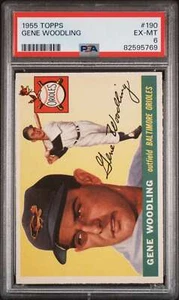 1955 Topps #190 Gene Woodling PSA 6 Orioles (5769) - Picture 1 of 2