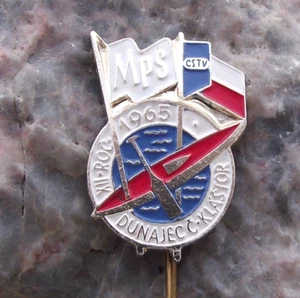 1965 International Canoe Kayak Whitewater Slalom Championship MPS Pin Badge - Picture 1 of 4