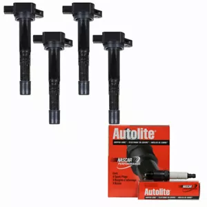 UF311 Ignition Coils Pack + AUTOLITE Spark Plugs for 2003-2006 Honda 2.4L I4 - Picture 1 of 7