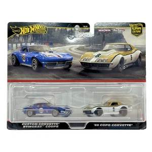 Hot Wheels Premium Corvette Stingray Coupe & COPO Corvette 2-Pack 1:64 Diecast - Bild 1 von 5