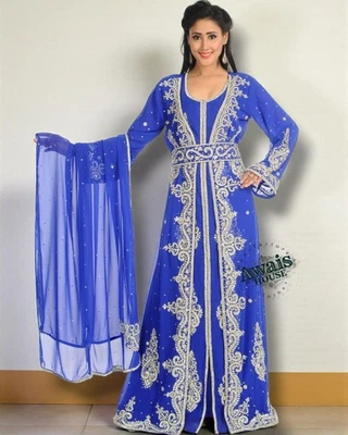 Caftan With Hijab Isalmic Clothing Caftan Abaya Farasha JALABIYA Modest Abaya - Image 1 of 2