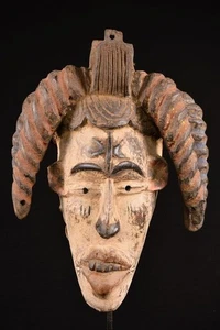 Eine primitive afrikanische Igbo Afikpo Maske Nigeria Afrique 138 - Bild 1 von 7