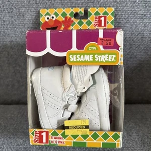 Sesame Street Muppets Baby Shoes 6-12 Weeks 1999 Vtg Y2k Size 1 CTW TV OG Box - Picture 1 of 7