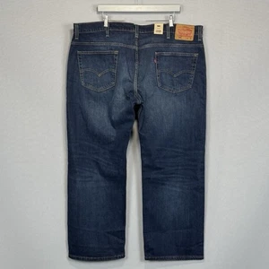 Levis Jeans Herren 42x30 Blau 569 Loose Straight Stretch Dark Wash Denim Neu mit Etikett - Bild 1 von 10