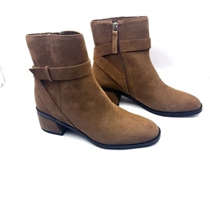 Dolce Vita Damenschuhe Lorrie Stiefel Größe 7,5 braun Leder Wildleder Absatz Freizeit - Bild 1 von 11