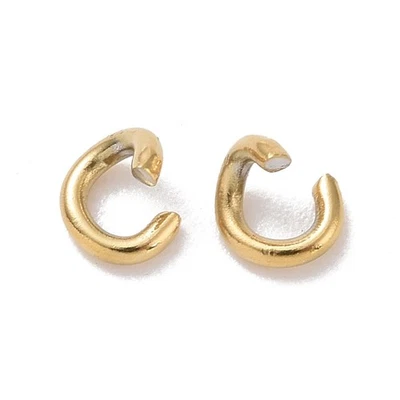 200x 3mm Open Jump Ring 18K Gold Jewelry Finding for Bracelet Necklace Keychain - Image 1 of 2