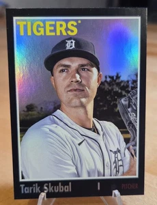 2024 Topps Archives Tarik Skubal MVP Tigers Black Foil Parallel #180 🔥🔥🐸🐸 - Foto 1 di 4