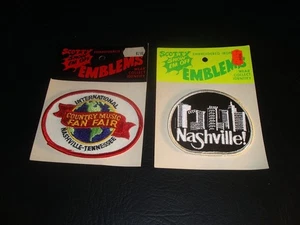 1980s Nashville Fan Fair and City Skyline Patches, 2 In All, Unused - Picture 1 of 1