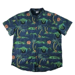 Camisa Creepy Co Para Hombres 2XL Zombie Lagoon Halloween Manga Corta Abotonada - Imagen 1 de 7