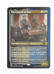 The Council of Four ~ Magic MTG: Battle for Baldur's Gate ~ Etched Foil #530 - Picture 1 of 2