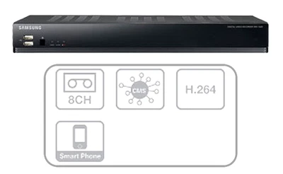 Samsung SRD-840N : 8-Channel DVR [ 1TB HDD ] CIF Real-Time H.264 CCTV Recorder - Image 1 of 4
