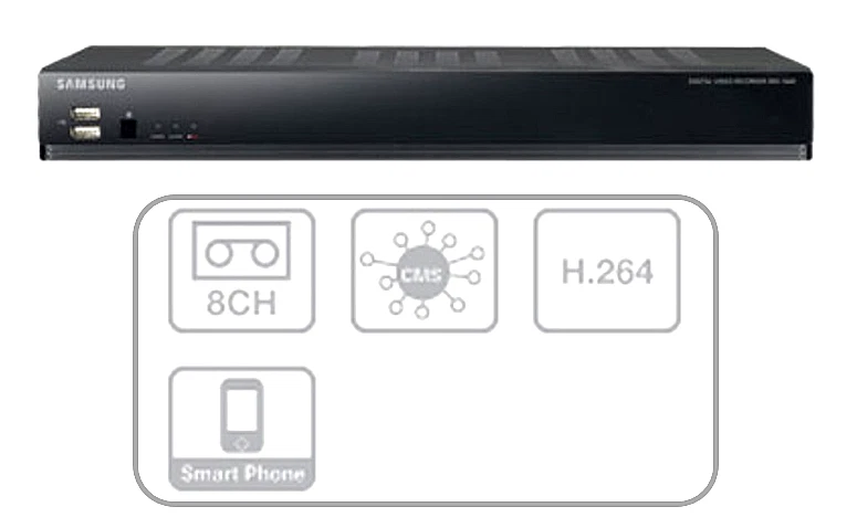 Samsung SRD-840N : 8-Channel DVR [ 1TB HDD ] CIF Real-Time H.264 CCTV Recorder - Image 1 of 4