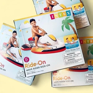 Intex Wave Rider Ride-On Jetski: Aquatic Pool Float 46" X 30.5" - Picture 1 of 5