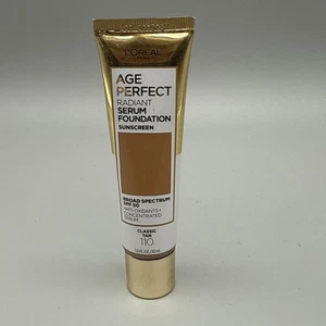 L'Oreal Paris Age Perfect Radiant Serum Foundation SPF 50 Classic Tan 110 - Picture 1 of 3
