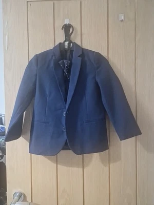 H&M Navy Blazer And Bow Tie Aged 4-5 Years Old - Image 1 of 3