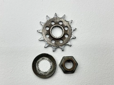 Kawasaki KX250F 2017 piñón delantero 13T engranaje de transmisión perno arandela acero moto de tierra  Foto 1 de 3