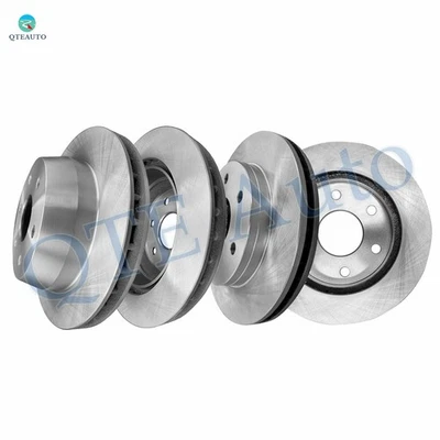 4PC Front 305mm-Rear 330.2mm Brake Rotors For 2001-2006 Chevrolet Silverado 1500 - Image 1 of 4