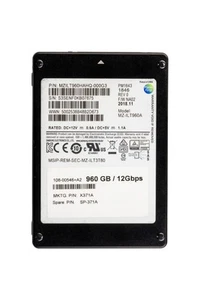 Hard drive NetApp Samsung PM1643 960GB SAS 12Gb/s 2.5'' SSD X371A - Bild 1 von 2