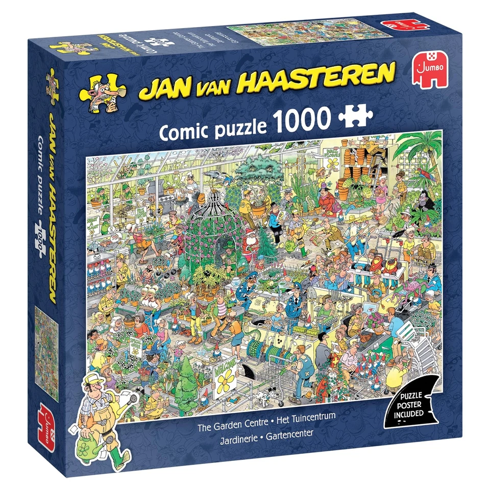 Jan Van Haasteren JVH Garden Center Puzzle Adulti Cartone 100% riciclato 10 5KuC - Immagine 1 di 1