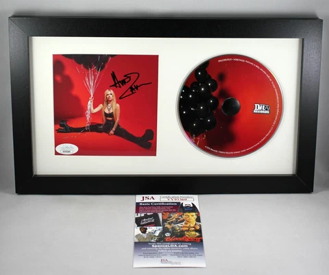 FRAMED AVRIL LAVIGNE SIGNED LOVE SUX CD AUTOGRAPHED 2022 SUCKS LET GO +JSA COA Cover