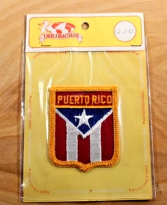 PUERTO RICO Flag ron-On Sew on Embroidery Patch, New in package - Picture 1 of 2