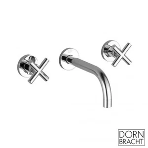 Dornbracht TARA Wall-Mounted Basin Mixer without Pop-up Waste in Chrome - Picture 1 of 4
