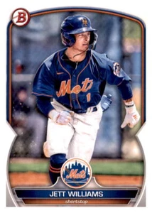 2023 Bowman Jett Williams Rookie RC Insert Set Break Prospect Mets #49 - Picture 1 of 2