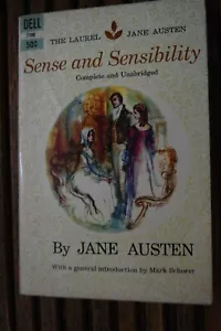 Jane Austen Sense And Sensibility Paperback Green Edges Dell Publishing 1964 - Foto 1 di 2