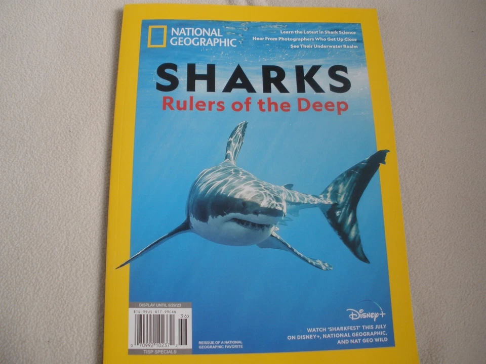 NATIONAL GEOGRAPHIC Magazine Sharks Rulers of the Deep 2023 Reissue Foto 1 de 1