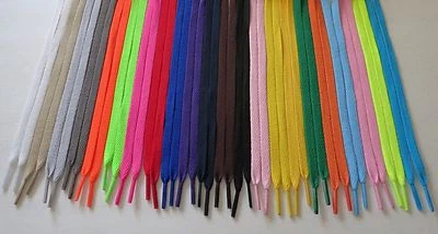 FLAT Athletic 27 36 45 54 63 72 Inch Sneaker SHOELACES - shoe lace strings - Image 1 of 4