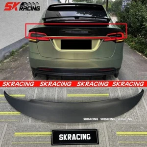 Unpainted FRP New Style Rear Spoiler Wing Fits Model X Utility 4-Door 2016-2023 - Picture 1 of 20